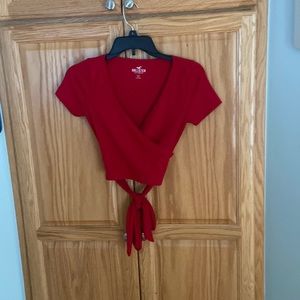 Women’s Hollister Wrap Crop Shirt